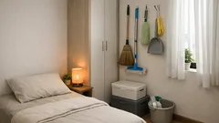 9 cách bố trí phòng ngủ nhỏ cho người giúp việc vừa thoáng vừa gọn